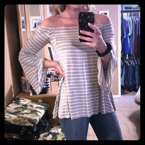 Off the shoulder shirt